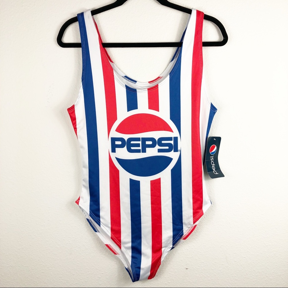 NWT Pepsi one piece bathing suit